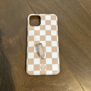 Loopy iPhone 11 Pro Max Phone Case - Tan Checkered